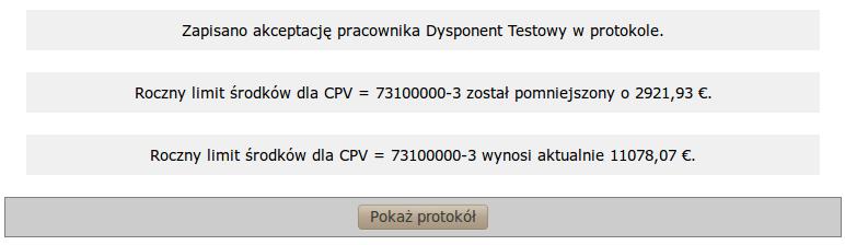 2) Akceptacja kierownika i kanclerza Następna w kolejności jest czynność 2. Akceptacja kierownika, która jest dostępna tylko dla kierownika danej jednostki administracyjnej.