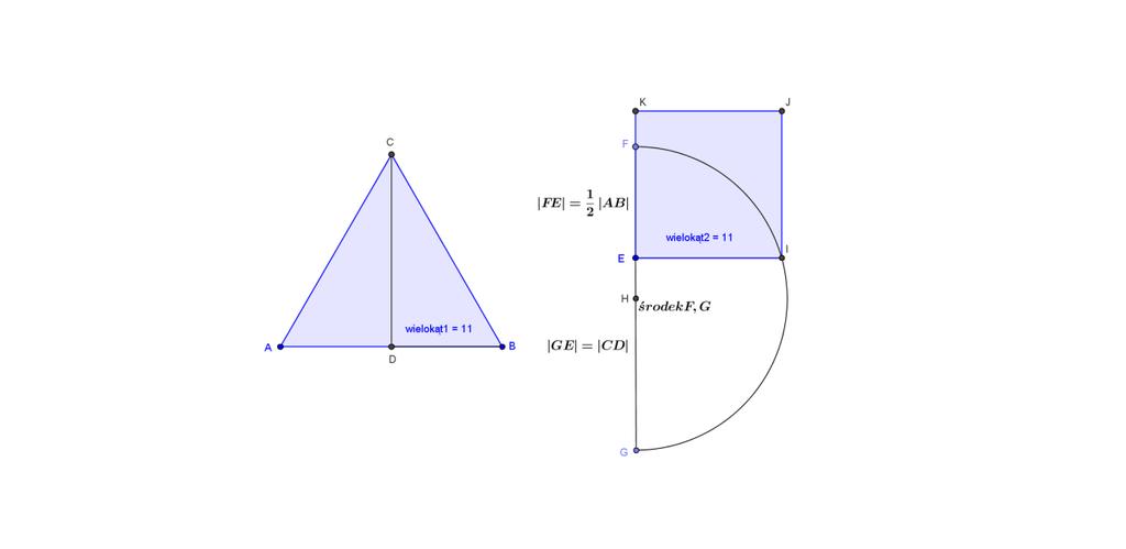 Przy okazji przypomnijmy kwadraturę trójkąta.