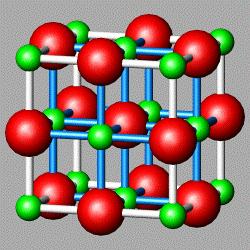 a b Cu+0 Przykłady obliczania gęstości: Cu ρ = na V kom N A V = a C 3 n: liczba atomów w komórce elementarnej A: masa atomowa V kom : objętość komórki elementarnej N A : liczba Avogadro (6.