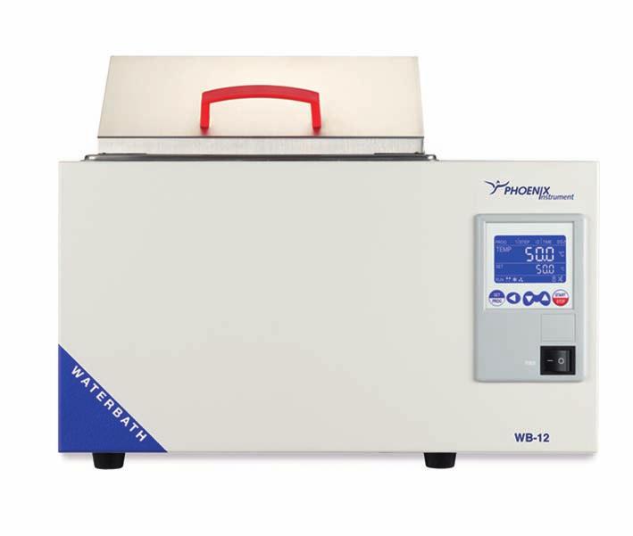 Łaźnie wodne ROTH Nowość Łaźnie wodne serii WB Zakres temperatury roboczej od 5 C powyżej temperatury otoczenia do 100 C.