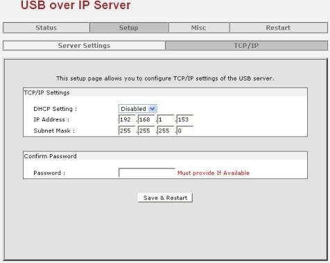 - Server Settings (Ustawienia serwera): W interfejsie tym można skonfigurować ustawienia protokołu