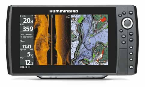 HELIX 10X SI GPS 10,1" DISPLAY Prmetry: HD Side Imging & HD Down Imging 455 khz / (2) 86 @ -10 db 800 khz / (2) 55 @ -10 db cłkowite pokrycie 180 DulBem PLUS + SwitchFire 200 khz / 20 @ -10 db 83 khz