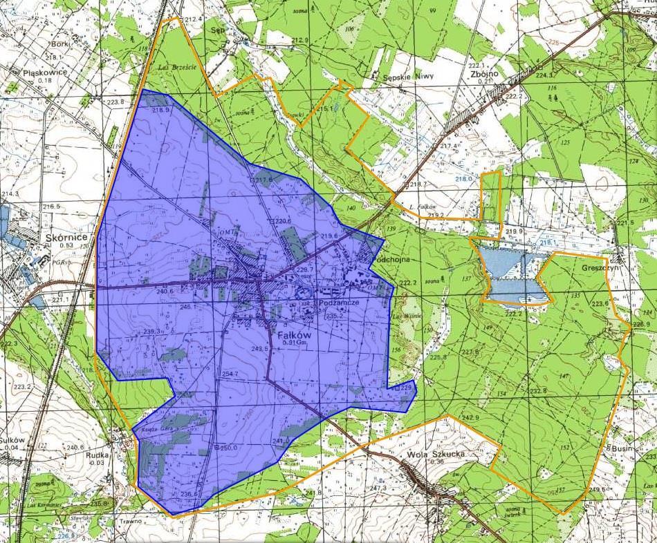 Mapa nr 9 Obszar