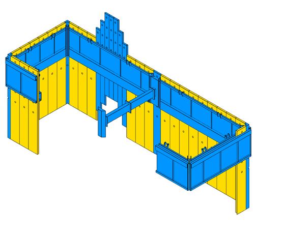 mm x 2500 mm x 2500 mm Rozwiązanie rozpory pozwalające