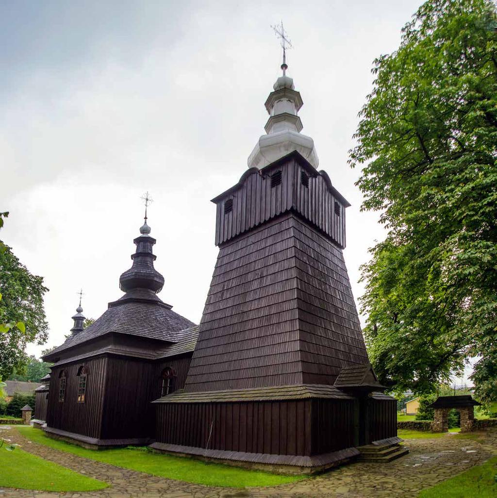BRUNARY WYŻNE CERKIEW PARAFIALNA GRECKOKATOLICKA ŚW. MICHAŁA ARCHANIOŁA Cerkwie na Szlaku Architektury Drewnianej w Bereście, Polanach, Czarnej, Śnietnicy i Banicy.