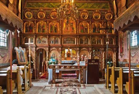 Niezwykły cmentarz wojenny z I wojny światowej na szczycie góry Rotunda ponad wsią Regietów Wyżny. Cerkiew greckokatolicka św.