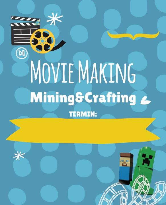 MOVIE MAKING MINECRAFT Dzieci krok-po-kroku poznają tajniki przygotowania i produkcji animacji poklatkowych, budują swój własny scenariusz, scenografię, animują postacie, dokonują montażu całości