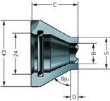 Dzięki zastosowaniu hydraulicznego wyrównania ciśnienia tłoczków podporowych tarcza zabierakowa dopasowuje się do nierówności powierzchni i skosów powierzchni czołowych (do ) obrabianego przedmiotu.