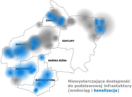 0 db(a)) może być przekraczany, przede wszystkim w miejscowościach Bańska Niżna i Szaflary. Rysunek 14.