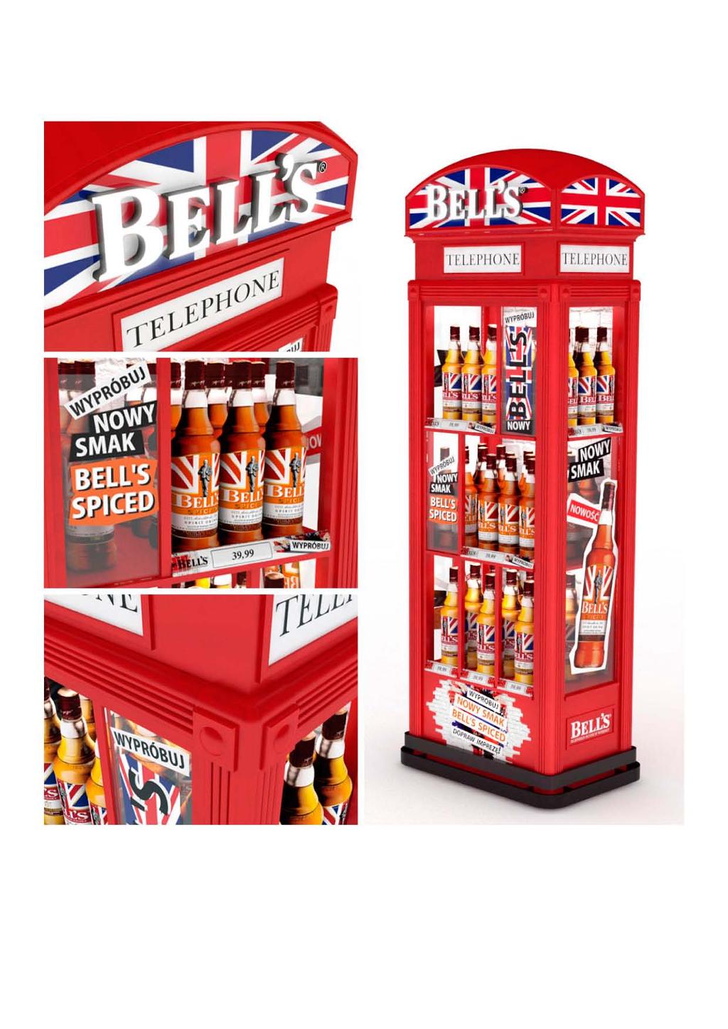 bell's Projekt stoiska promocyjnego dla producenta whisky