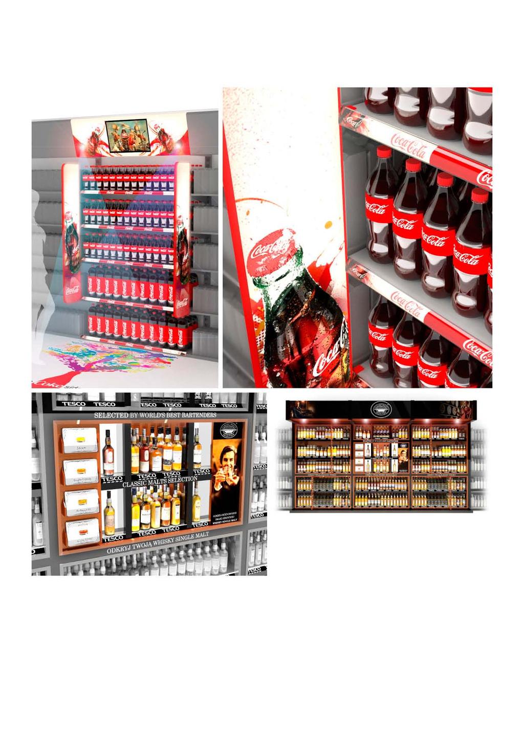 projekty oznakowania regałów sklepowych Wybrane projekty brandingu na