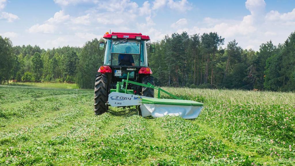 Kosiarki 2-bębnowe tylne Z 064, Z 064/3 Kosiarki 2-bębnowe Z 064/3 [mini] mają zastosowanie tylko do ciągników komunalnych.