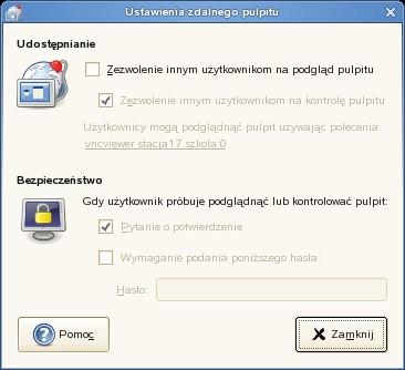 2-44 Pulpit zdalny. Pozwól innym na podgląd Twojego pulpitu za pośrednictwem sieci.