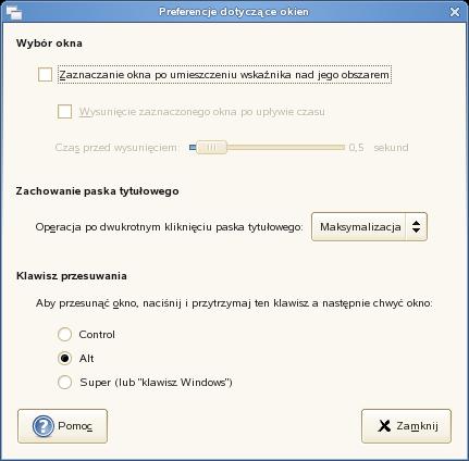 2-40 1) W systemach Microsoft Windows i MacIntosh OS, okna są zaznaczane przy pomocy kliknięcia myszy.