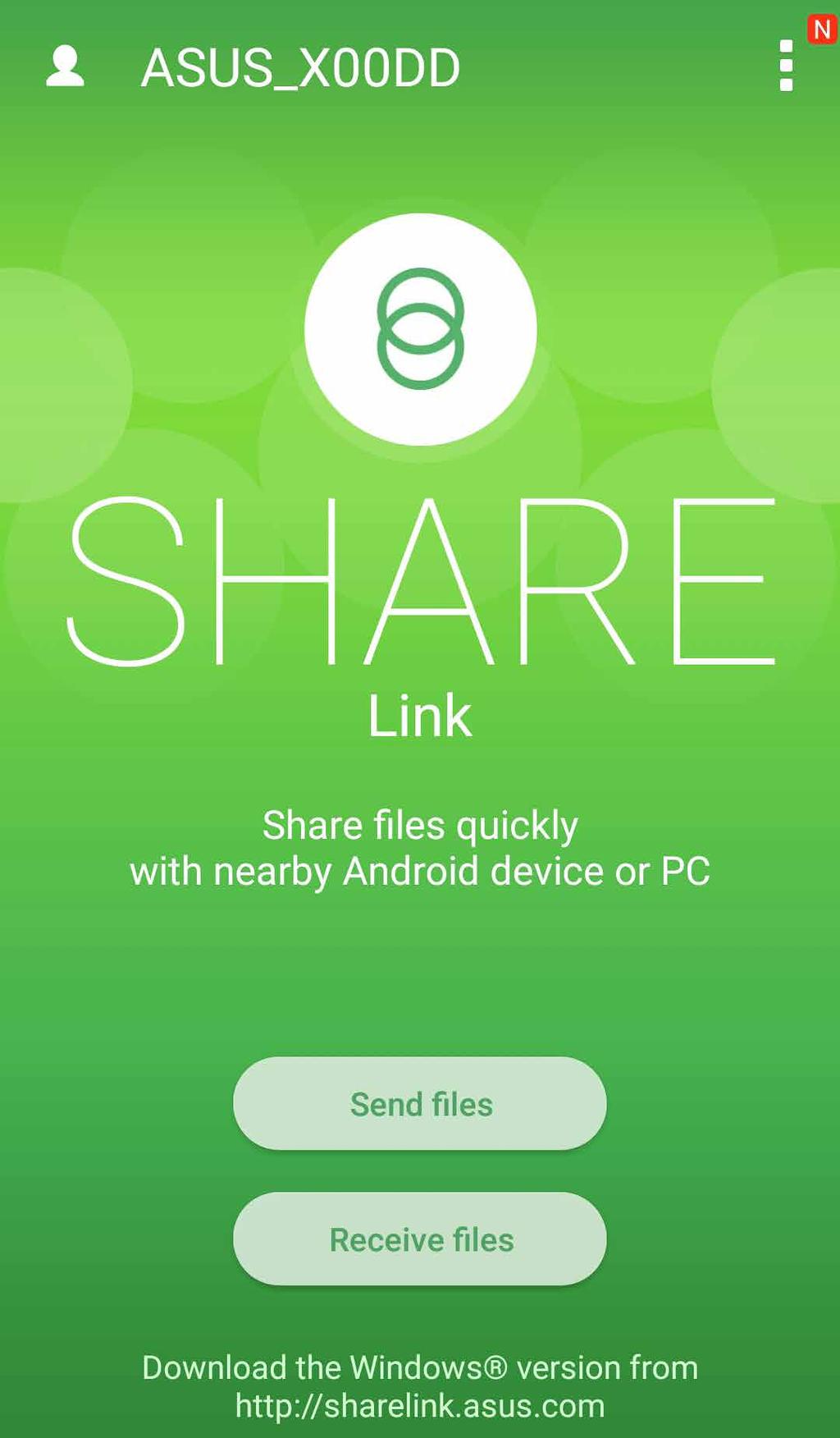 9 ZenLink ZenLink 9 Share Link Aplikacja Share Link (dla urządzeń przenośnych ASUS) lub aplikacja SHAREit (dla innych urządzeń przenośnych) umożliwia udostępnianie i odbieranie plików, aplikacji lub