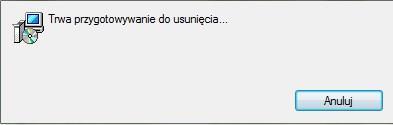 Poczekaj aż zniknie okno wskazujące postęp