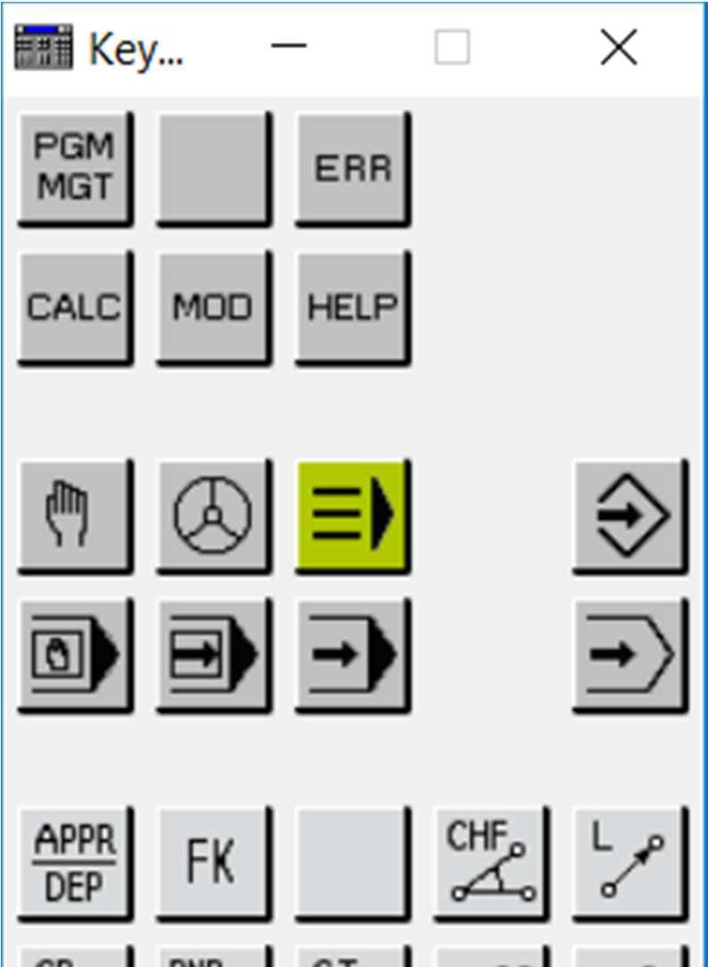 Control Panel wcisnąć klawisz