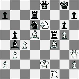 Hh3 Wf5 Trwa partia Walther (po lewej) Fischer Partii przygląda się Tal Zdjęcie: Archiwum autora 1331.Partia hiszpańska [C85] IM Blau GM Keres 1.e4 e5 2.Sf3 Sc6 3.Gb5 a6 4.Ga4 Sf6 5.0 0 Ge7 6.