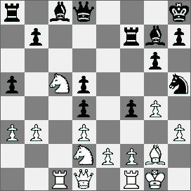 Sf3 h3 29.g3 Wd1 30.Wd1 1451.Debiut Retiego [A15] XV Olimpiada Szachowa, Złote Piaski 1962 Farboud (Iran) GM Panno (Argentyna) 1.Sf3 Sf6 2.c4 g6 3.b3 Gg7 4.Gb2 0 0 5.g3 d6 6.Gg2 e5 7.d3 Sc6 8.