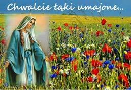 NABOŻEŃSTWA MAJOWE Od poniedziałku do piątku o godz. 7:30pm zapraszamy na nabożeństwa majowe. To w szkole Maryi uczmy się całkowitego oddania Panu Bogu i braciom.