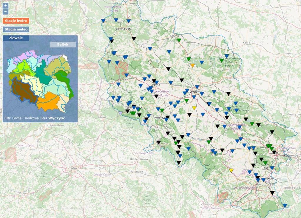 Zagrożenia powodziowe w Polsce (IMGW)