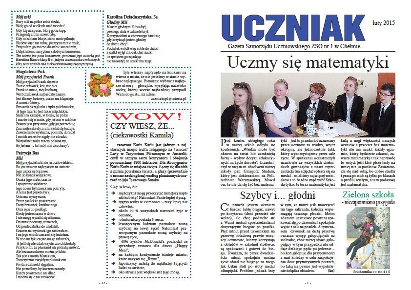 SAMORZĄD UCZNIOWSKI W naszej szkole prężnie działa