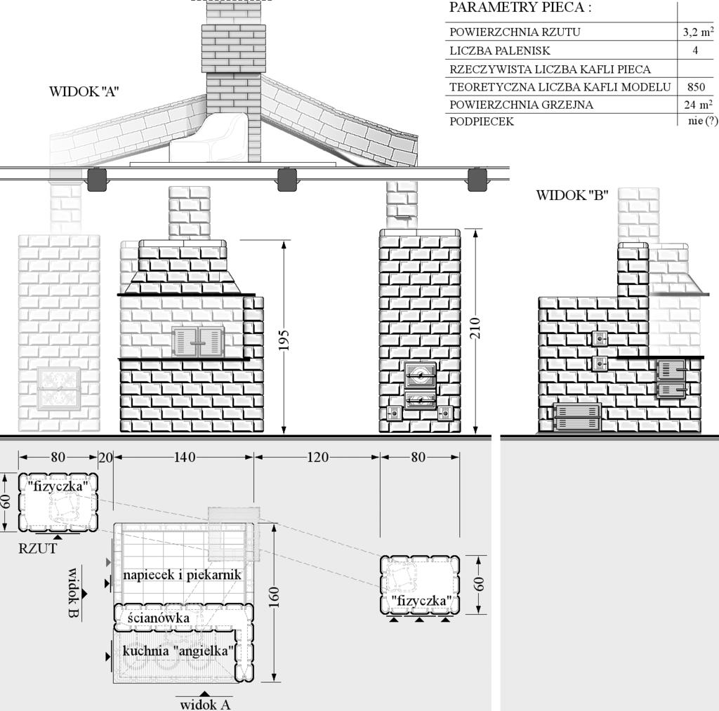 3.5. TRADYCYJNE SYSTEMY PIECOWE Z LEKKIMI KOMINAMI (WSCHODNIOPODLASKIE) 125 Choć sam system piecowy jest finezyjny, to integrujące go leżaki mają stosunkowo proste rozplanowanie i są krótkie.