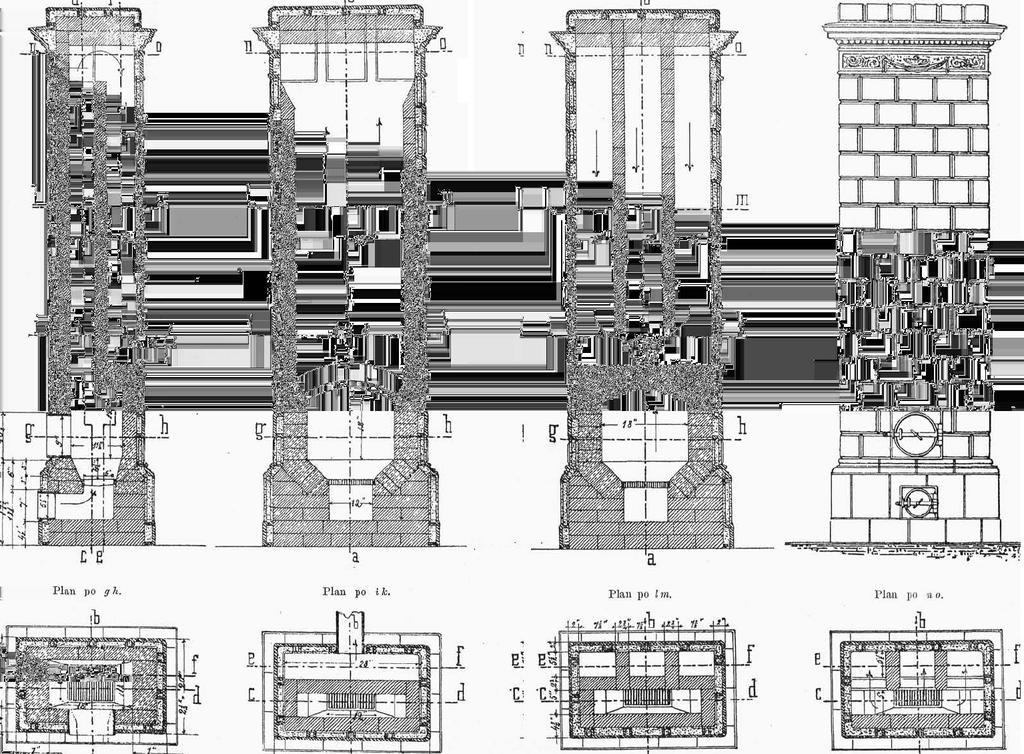 82 2. PIECE CEGLANE I KAFLOWE PROPAGOWANE W LITERATURZE TECHNICZNEJ Ciekawe rozwiazania zdun skie publikowano u nas juz w XVIII i XIX wieku33, ale z dzisiejszej perspektywy wydaja si e one archaiczne