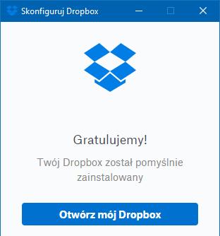 Ekran logowania Dropbox Jeżeli nie posiadamy konta to wybieramy Zarejestruj się Podajemy imię i nazwisko, adres e-mail oraz hasło którego będziemy