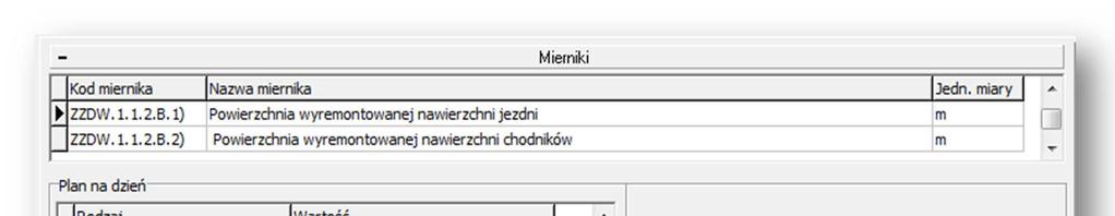 d. Jako rodzaj należy wybrać Plan (globalnie), następnie należy określić termin realizacji zadania (np. dla zadania kończącego się w roku 2017 będzie to 2017-12-31) oraz w polu wpisać wartość planu.