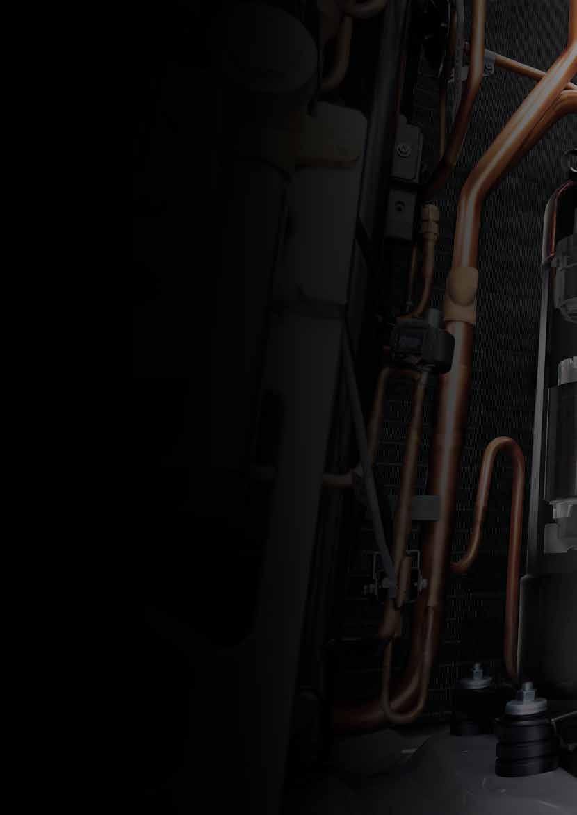 NAJDOSKONALSZA SPRĘŻARKA INWERTEROWA Główny element systemu klimatyzacji, sprężarka inwerterowa MULTI V 5 Ultimate Inverter Compressor posiada najwyższą efektywność i trwałość, ponieważ została