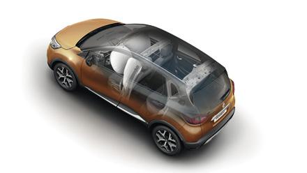 Nowe Renault Captur widzi wszystko ocenia ilość wolnego miejsca, żeby pomóc Ci zaparkować, ostrzega przed ewentualnymi zagrożeniami, w nagłych sytuacjach pomaga w