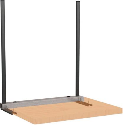 Meble modułowe JETLINE System JLSTRAA2 Poprzeczka do dwóch nóg stołu