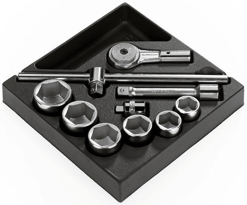 NS1 Moduł nasadki udarowe 1/2" MOD.NS2 Moduł nasadki udarowe 1/2" krótkie. 55.