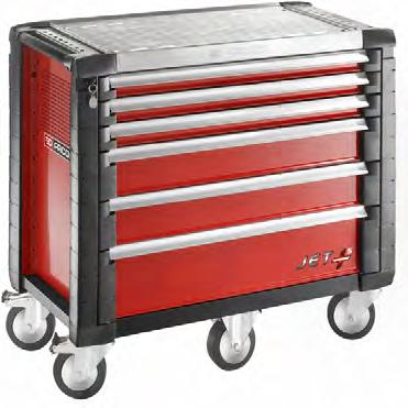 440 mm 1100 kg 876 mm Wózki standardowe 5 modułów Wózki JET+ 6 szuflad 5 modułów na