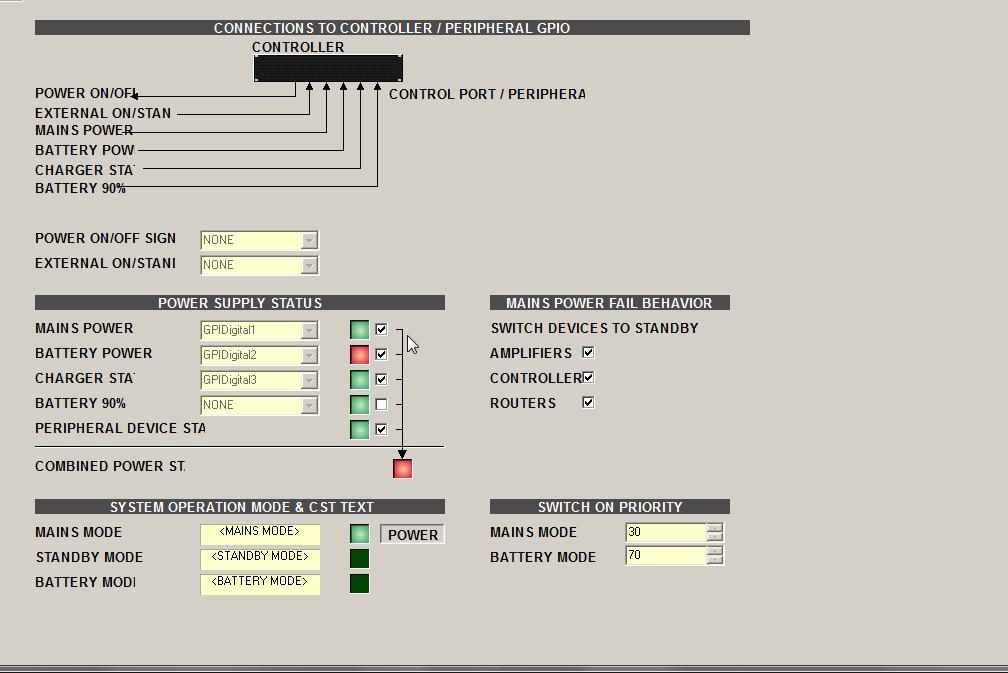 12 I Instrukcja programowania systemu PAVIRO (IRIS-NET) Standardowo wejścia przypisane są: 1 monitorowanie stanu zasilania