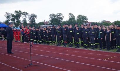POWIATOWE ZAWODY SPORTOWO-POŻARNICZE OSP I MDP Stadion Miejski w Szprotawie, 11 czerwca 2017 r.