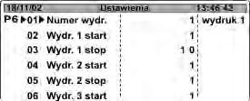 Po wprowadzeniu danych wydruku specjalnego należy ustawić pozostałe parametry wydruku takie jak: Numer wydruku 1 Wydr. 1 start 1 Wydr.