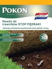 Pędraki i larwy, które są już na trawniku będą stopniowo mniej aktywne po zastosowaniu