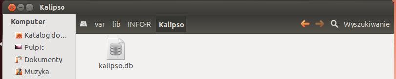 1.11. Po instalacji Kalipso tworzy się baza danych kalipso.