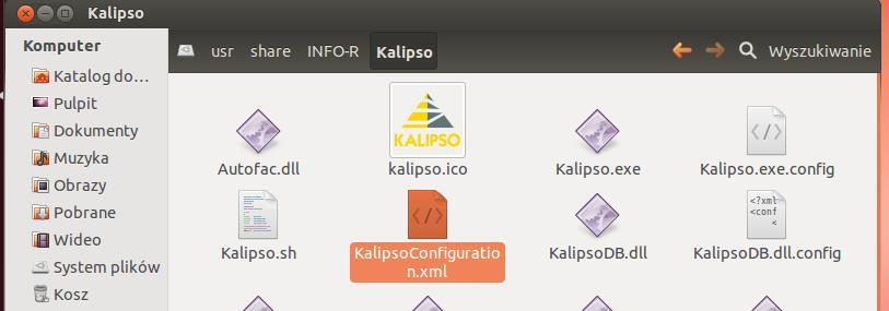 Konfiguracja Kalipso wywiady środowiskowe do współpracy z SD Helios pomoc społeczna 2.1.Plik konfiguracyjny KalipsoConfiguration.