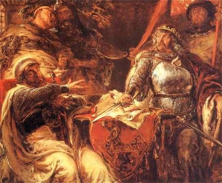 W 1308 roku Pomorzu Gdańskiemu zagroziła Marchia Brandenburska. Król nie był w stanie pospieszyć z odsieczą, więc poprosił Krzyżaków o interwencję.