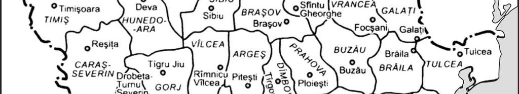 90 Ryc. 11. Podział administracyjny Rumunii w 2000 r. Źródło: Harta administrativă... (2000) Kolejne, niewielkie zmiany w podziale administracyjnym Rumunii wprowadzono w 1981 r.