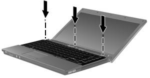 16. Wkręć śruby klawiatury. Komputer zawiera 2 lub 3 śruby do wkręcenia.