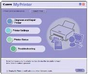 Przydatne aplikacje Strona 26 z 487 Kliknij dwukrotnie ikonę (My Printer) na pulpicie. Program My Printer można uruchomić także z aplikacji Solution Menu lub za pomocą ikony na pasku zadań.