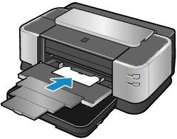 W przypadku drukowania na papierze podawanym z przedniej tacy należy zaznaczyć opcję Papier zwykły (Plain Paper) w