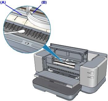 Czyszczenie wypukłych elementów wewnątrz drukarki Strona 334 z 487 Podręcznik zaawansowany > Konserwacja > Czyszczenie drukarki > Czyszczenie wypukłych elementów wewnątrz drukarki Czyszczenie