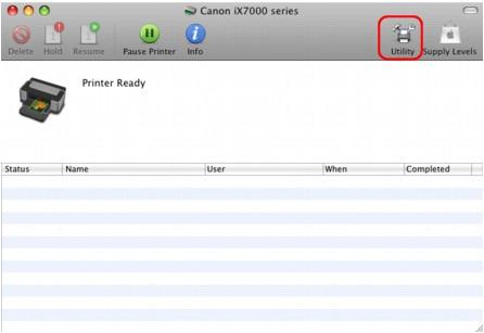 Otwieranie programu Canon IJ Printer Utility (komputery Macintosh) Strona 451 z 487 Podręcznik zaawansowany > Dodatek > Otwieranie programu Canon IJ Printer Utility (komputery Macintosh) Otwieranie