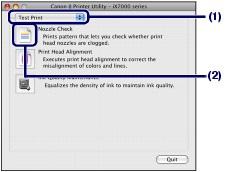 Drukowanie testu wzoru dysz głowicy drukującej Strona 67 z 487 (3) Sprawdź wyświetlony komunikat i kliknij przycisk Print Check Pattern. Test wzoru dysz głowicy drukującej zostanie wydrukowany.
