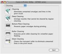 Otwieranie programu Canon IJ Printer Utility (komputery Macintosh) Strona 94 z 487 Podręcznik zaawansowany Rozwiązywanie problemów Spis treści > Okresowa konserwacja > Otwieranie ekranów Obsługa >